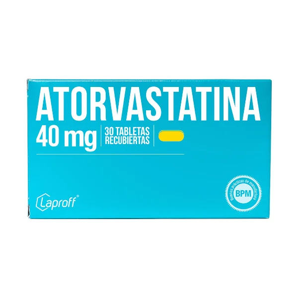 Atorvastatina 40Mg Laproff Caja X 30 Tabletas