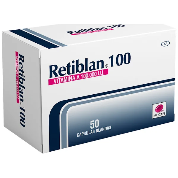 Retiblan 100 Vitamina A Cápsulas Blandas Caja X 50