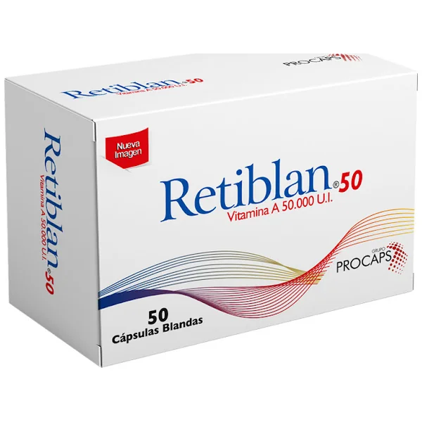 Retiblan 50 Cápsulas Blandas Caja X 50