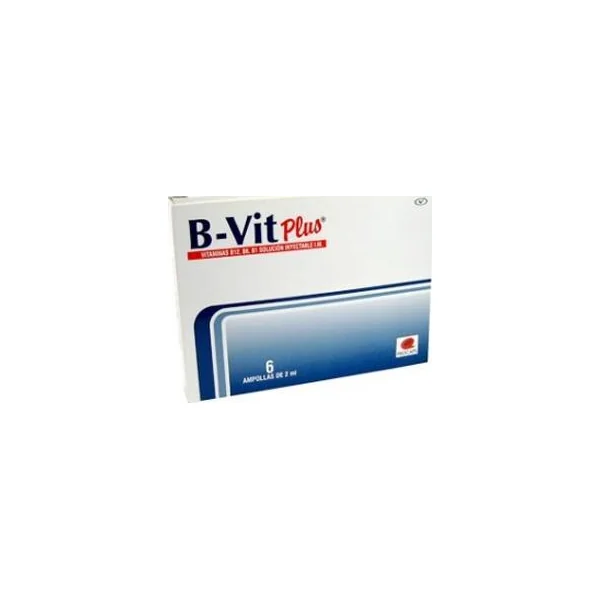 B-Vit Plus Tiamina + Piridoxina + Cianocobalamina 100Mg/100mg/10mg Procaps Caja X 6 Ampollas
