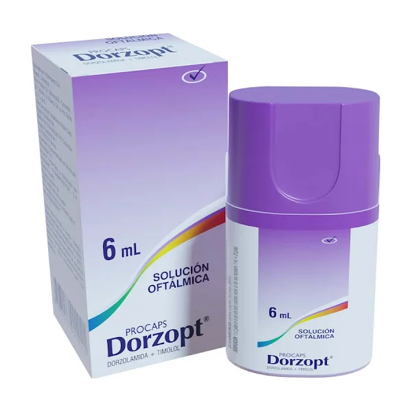 Dorzopt Dorzolamida + Timolol 2%/0.5% Procaps Frasco X 6 Ml