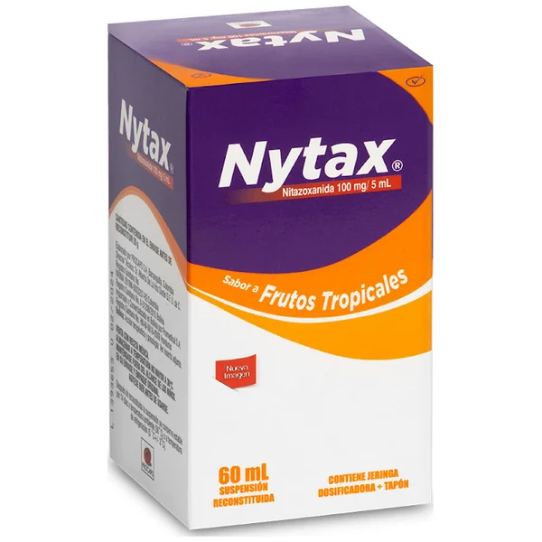 Nytax Nitazoxanida 100Mg/5ml Procaps Frasco X 60 Ml