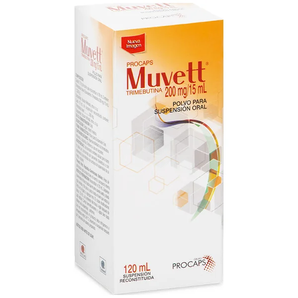 Muvett 200Mg Suspensión Frasco x120Ml. Procaps Trimebutina            