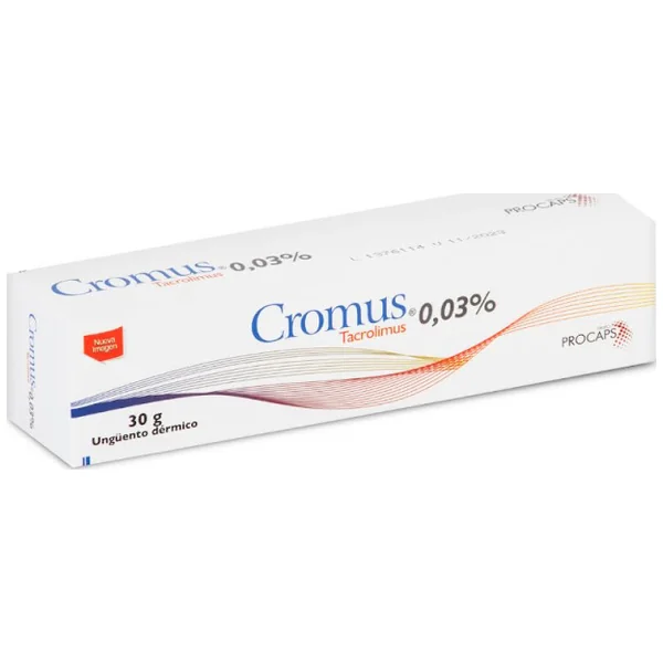 Cromus 0.03% Ungüento Tubo X30 Gr Tacrolimus Procaps