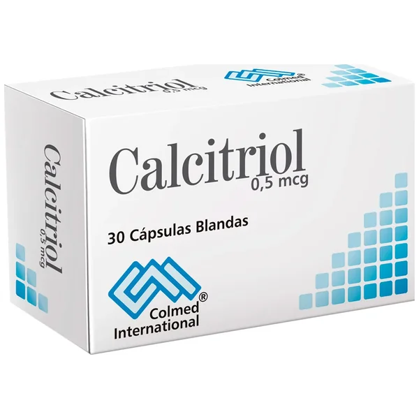 Calcitriol Cápsulas Blandas 0.5Mcg Caja X 30