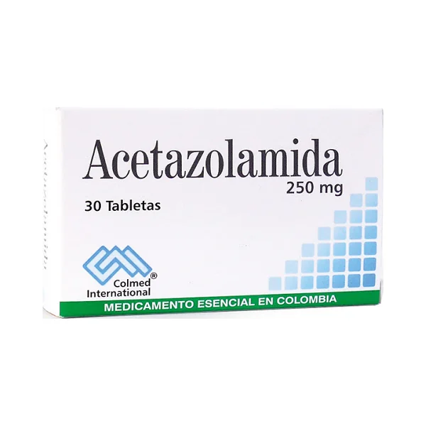 ACETAZOLAMIDA 250 MG 30 TABLETAS PC