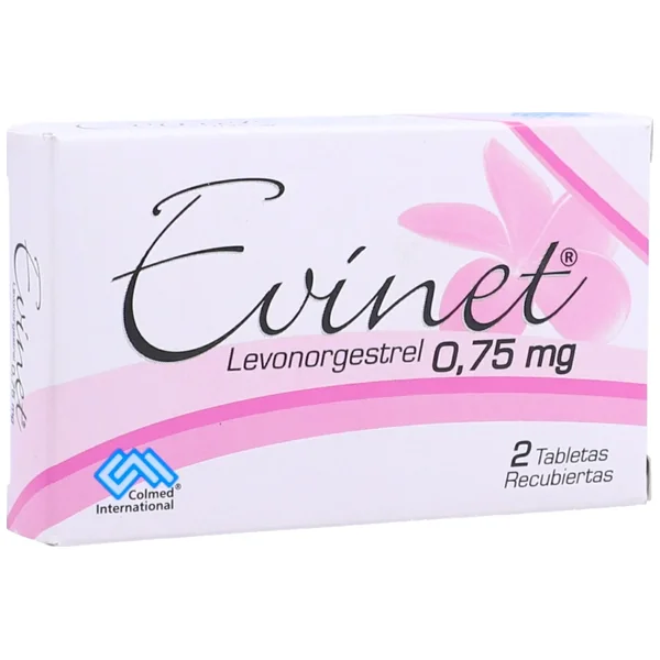 Evinet® 0,75 Mg Tableta Recubierta Caja X 2
