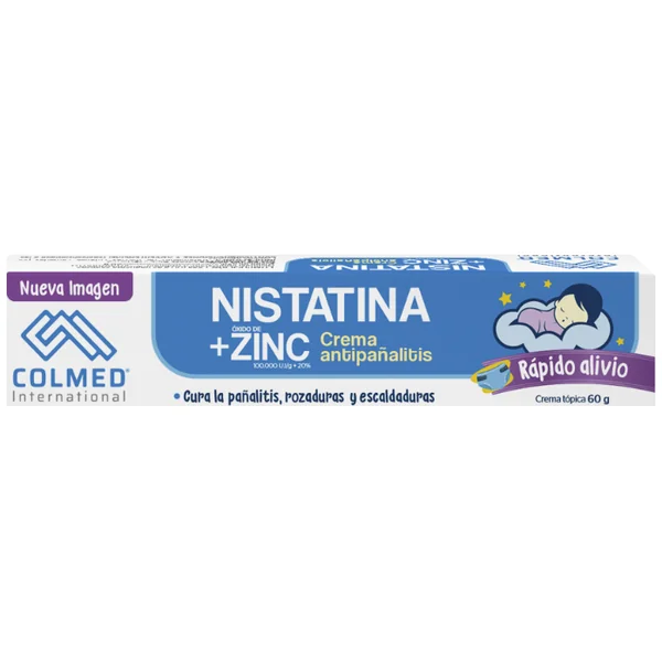 Crema Antipañalitis Nistatina + Óxido De Zinc X 60 Gr