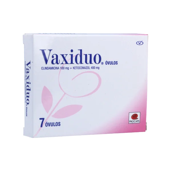 Vaxiduo Óvulos Clindamicina + Ketoconazol 100/400Mg Procaps Caja X 7 Óvulos