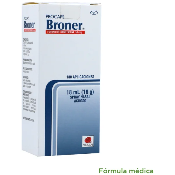 BRONER 0.50 MG INHALADOR 18 ML PC