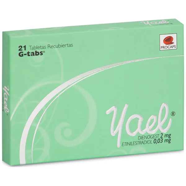 Yael G-Tabs 2/0.03Mg Caja x21Tab. Procaps Dienogest Etinilestradiol   