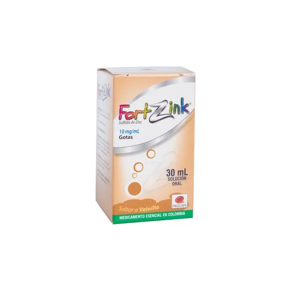 Fort Zink Sulfato De Zinc 10 Mg Procaps Frasco X 30 Ml