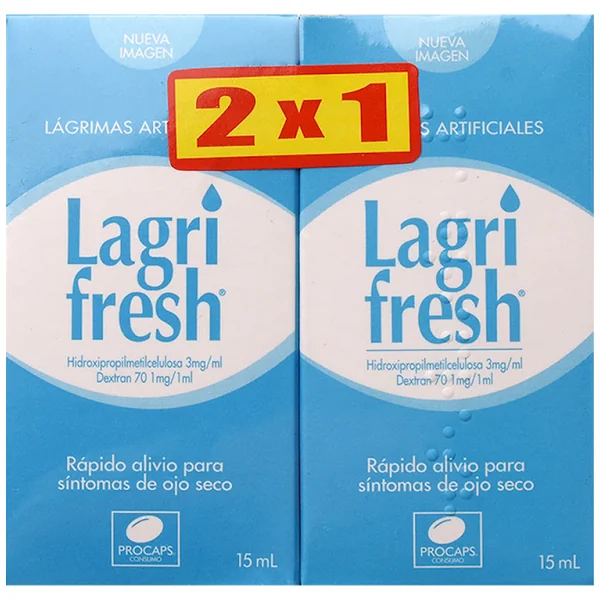 Lagrifresh Solución Oftálmica X15ml Procaps Pague 1 Lleve 2
