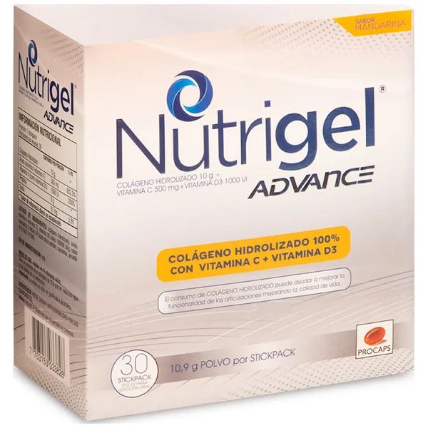Nutrigel Advance Colágeno Hidrolizado Procaps Caja X 30 Sobres