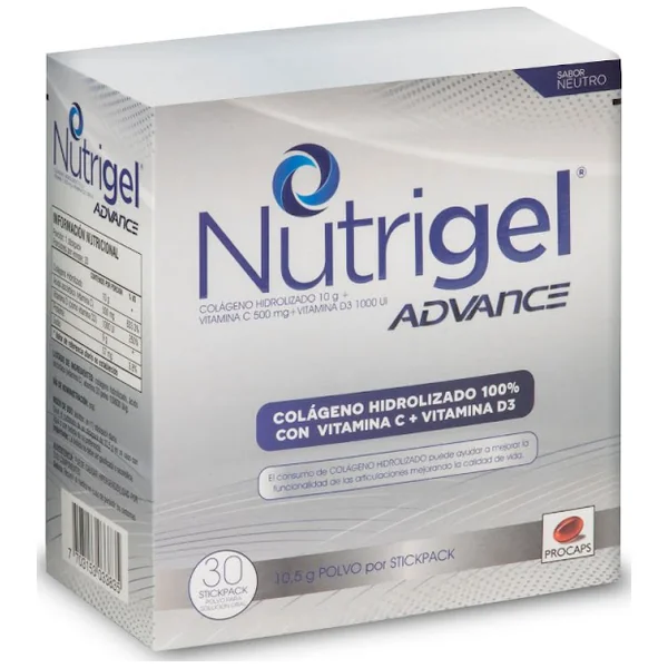 Nutrigel Advance Colágeno Hidrolizado Procaps Caja X 30 Sobres