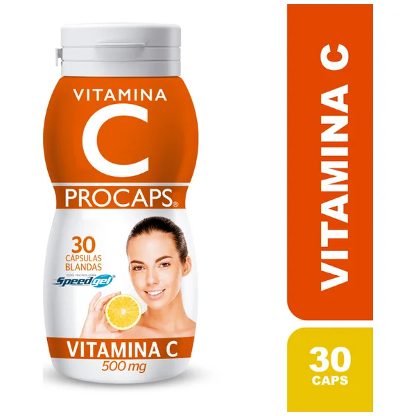 Vitamina C 500Mg Procaps Frasco X 30 Capsulas