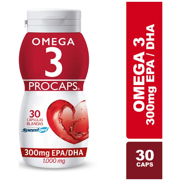 Omega 3 999Mg Procaps Frasco X 30 Cápsulas