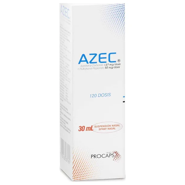 Azec Azelastina + Fluticasona 137 Mcg/50mcg Procaps Spray Nasal Frasco X 120 Dosis