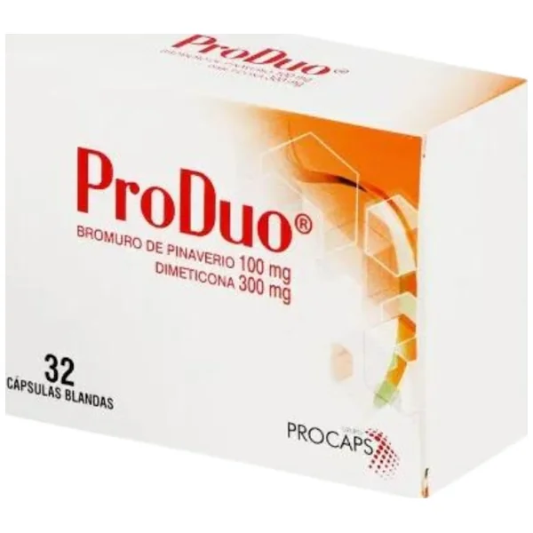 Produo Bromuro De Pinaverio + Dimeticona 100Mg/300mg Procaps Caja X 32 Cápsulas