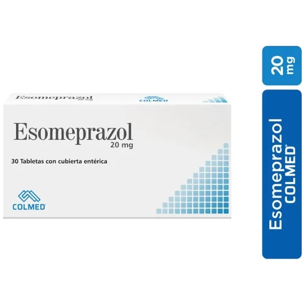 Esomeprazol 20Mg Tabletas Liberacion Retenida Caja Por 30 Colmed