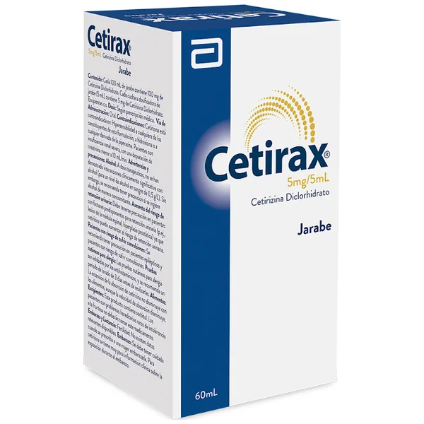 Cetirax Jarabe 5Mg/mL Frasco X 60mL