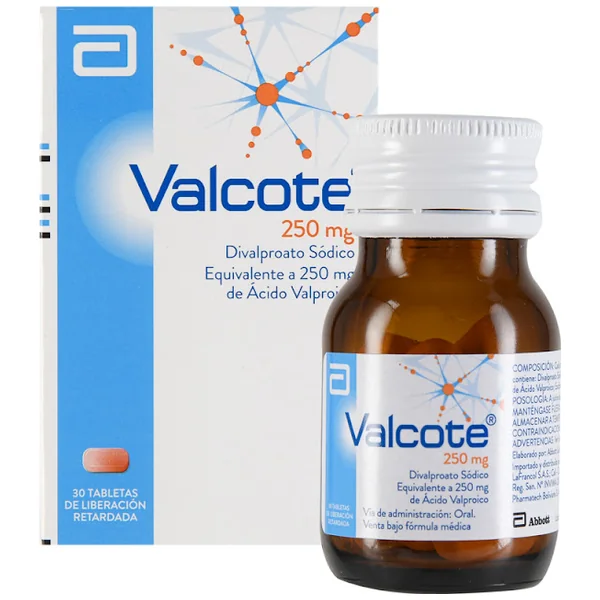 Valcote Tabletas Liberación Retardada 250Mg Caja X 30