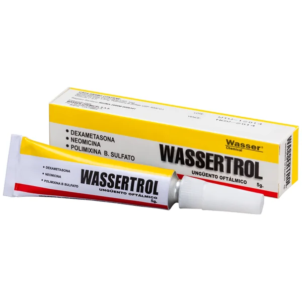Wassertrol Ungüento X5G. Wasser Dexametasona Neomicina Polimixina