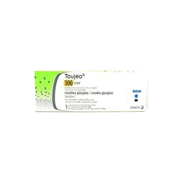Toujeo Insulina Glargina 300U/ml Sanofi X 1.5 Ml
