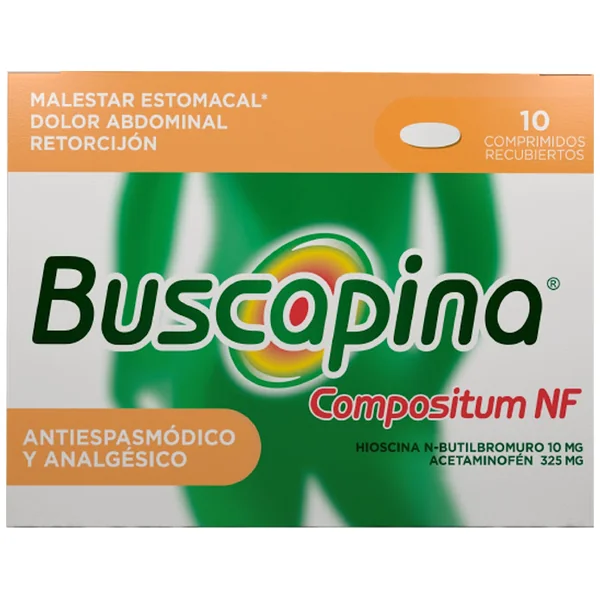 BUSCAPINA NF COMPOSITUM 325/10 MG 10 TBS