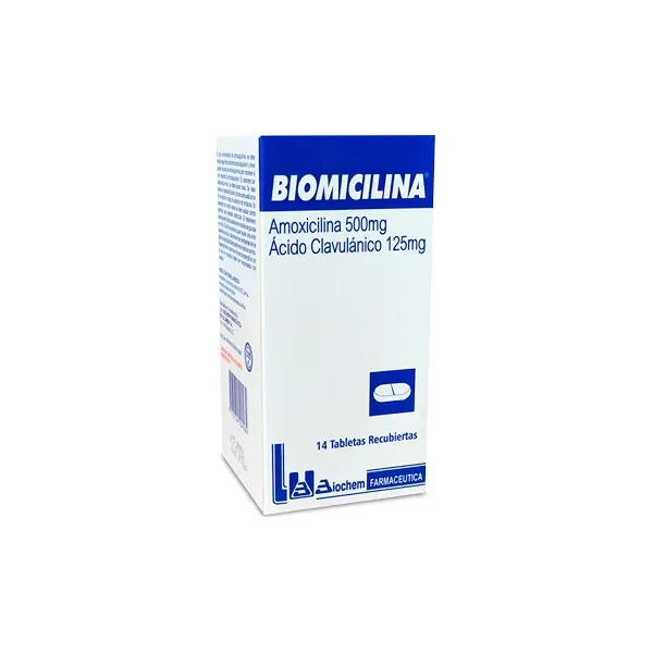 Biomicilina 500/125 MG FCO X 14 Tabs