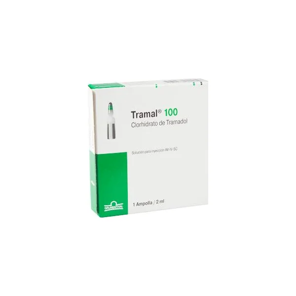 Tramal Clorhidrato De Tramadol 100 Mg Grunenthal Caja X 1 Ampolla