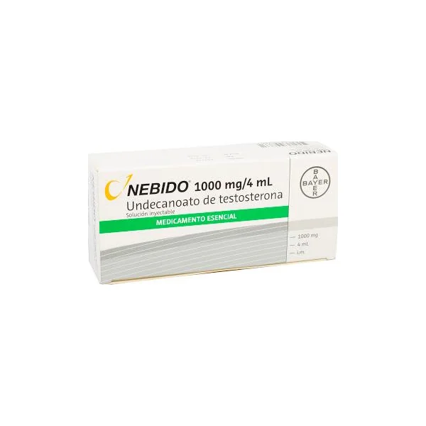 Nebido Undecanoato Testosterona 1000Mg/4ml Bayer Frasco X 1 Ampolla