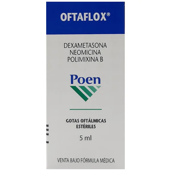 Oftaflox (0.1%+0.35%+6000Ui)/mL Solución Oftalmica Frasco X 5mL