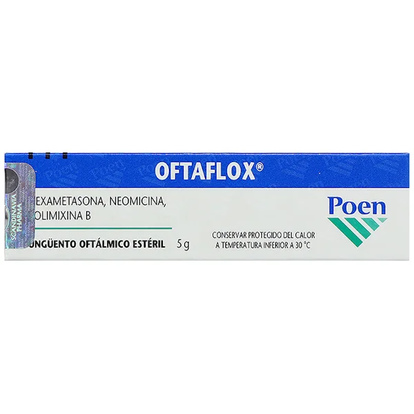 Oftaflox (0.1%+0.35%+6000Ui)/Gr Ung Oft Tubo X 5 Gr