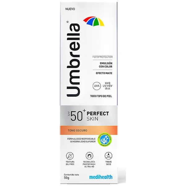 Protector Solar Umbrella Perfect Skin Oscuro SPF50 X 50 Gr