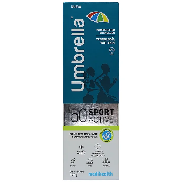 Protector Solar Umbrella Sport Active Spf 50 Tubo X 170 Gr