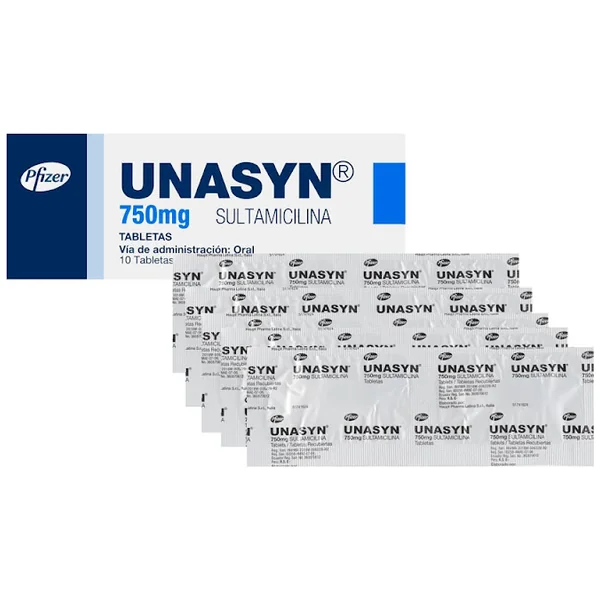 Unasyn 750Mg Caja X 10 Tabletas