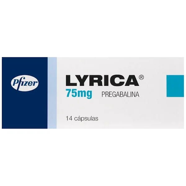 Lyrica Pregabalina 75 Mg Pfizer Caja X 14 Cápsulas