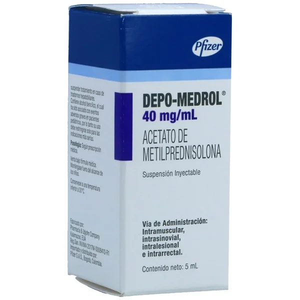 Depo-Medrol 40Mg/mL Suspensión Inyectable Caja X 1 Ampolla