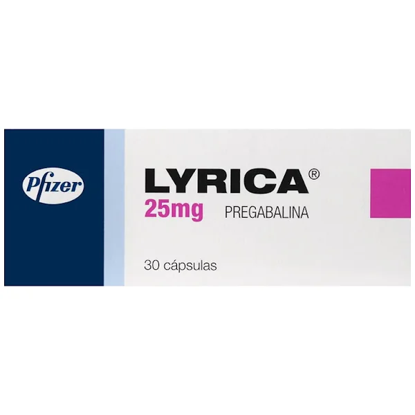 Lyrica Pregabalina 25 Mg Pfizer Caja X 30 Cápsulas