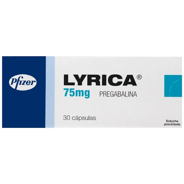 Lyrica Pregabalina 75 Mg Pfizer Caja X 30 Cápsulas