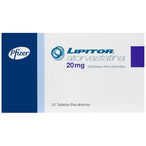 Lipitor Atorvastatina 20 Mg Pfizer Caja X 30 Tabletas