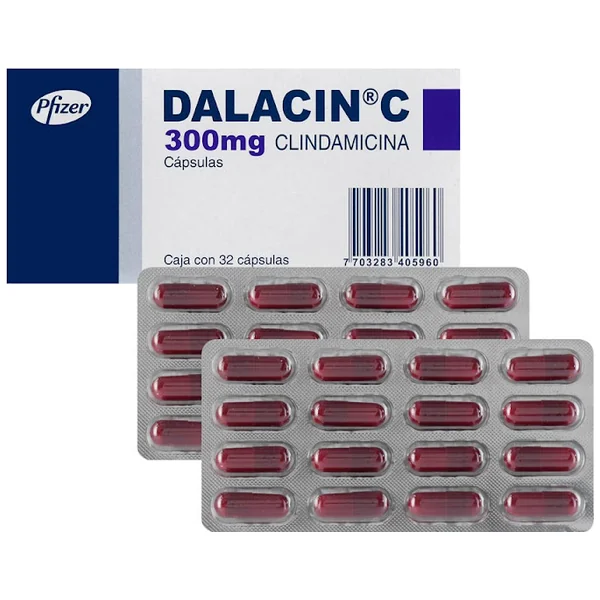 Dalacin C Clindamicina 300 Mg Pfizer X 32 Cápsulas