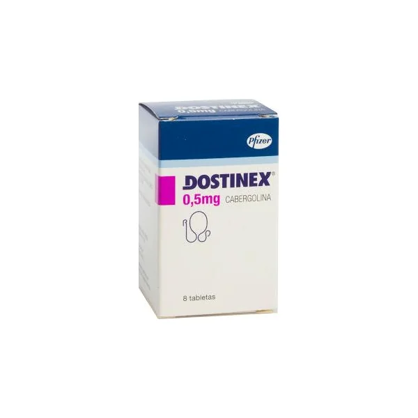 Dostinex Cabergolina 0.5 Mg Pfizer Caja X 8 Tabletas