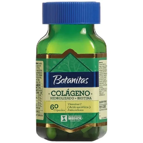 Colageno Hidrolizado + Biotina Botanitas Capsulas Frasco X 60