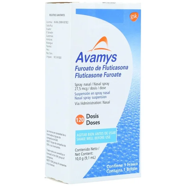 Avamys 27.5Mcg/Dosis Suspensión Inhalacion Frasco X 120 Dosis
