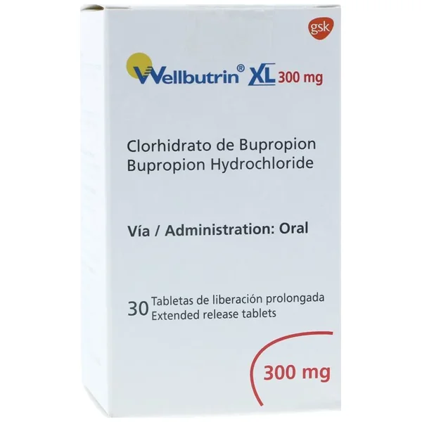 Wellbutrin XL Tableta Liberación Prolongada 300Mg Frasco X 30