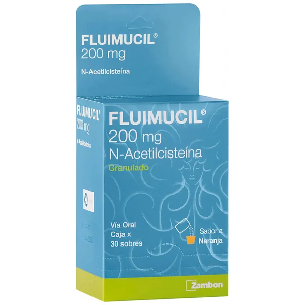 Fluimucil Granulado Para Suspensión Oral 200Mg Sobre X 3G