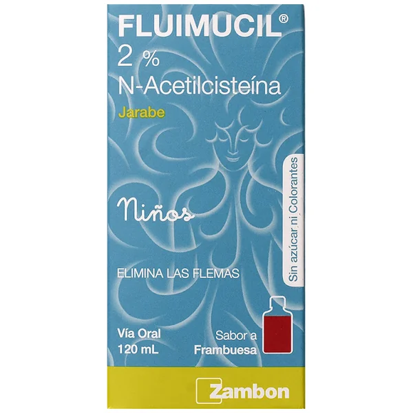 Fluimucil N Acetilcisteina 2% Jarabe Zambom Frasco X 120 Ml