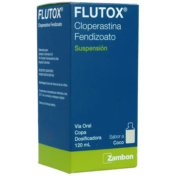Flutox Suspensión Oral 0,20% Sabor A Coco Frasco X 120 mL